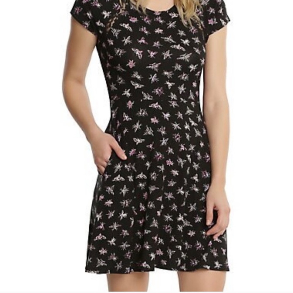 Moth skater dress with pockets